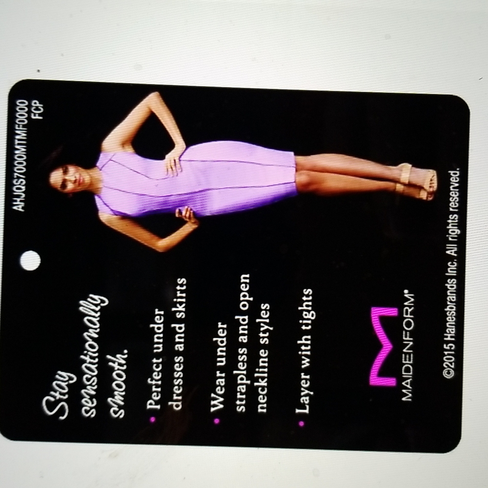 NWT ANTI STATIC FAJAS BUILT IN BRA SLIP SHAPEWEAR 34B - Picture 4 of 10